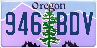 OR license plate 946BDV