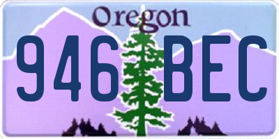 OR license plate 946BEC