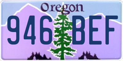OR license plate 946BEF