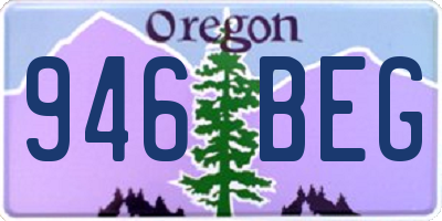 OR license plate 946BEG