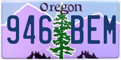 OR license plate 946BEM