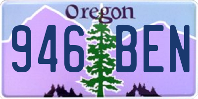 OR license plate 946BEN