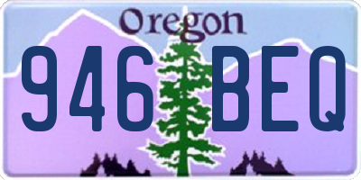 OR license plate 946BEQ