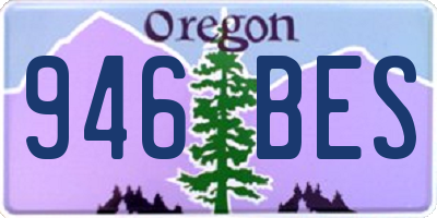 OR license plate 946BES