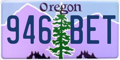 OR license plate 946BET