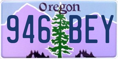 OR license plate 946BEY