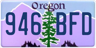 OR license plate 946BFD