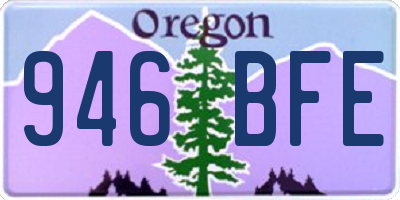 OR license plate 946BFE