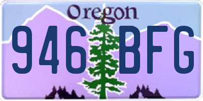 OR license plate 946BFG