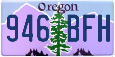 OR license plate 946BFH