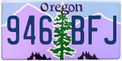 OR license plate 946BFJ