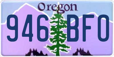 OR license plate 946BFO