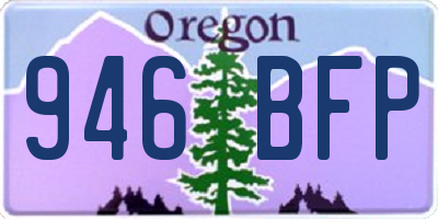 OR license plate 946BFP