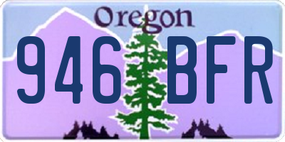 OR license plate 946BFR