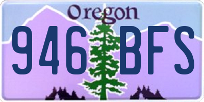 OR license plate 946BFS
