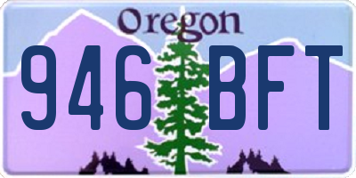 OR license plate 946BFT