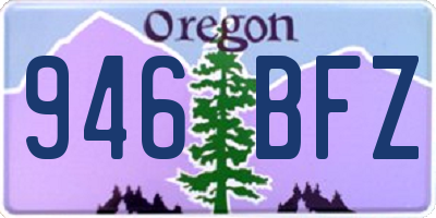 OR license plate 946BFZ