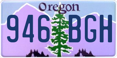 OR license plate 946BGH