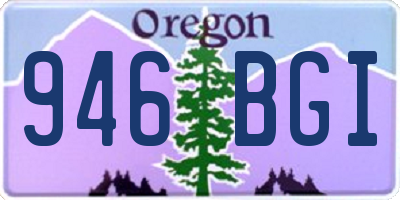 OR license plate 946BGI