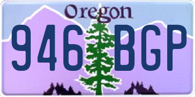 OR license plate 946BGP