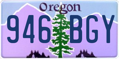 OR license plate 946BGY