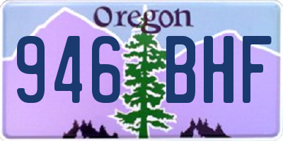 OR license plate 946BHF