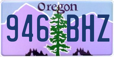 OR license plate 946BHZ