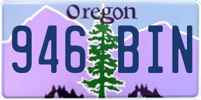 OR license plate 946BIN
