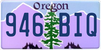 OR license plate 946BIQ