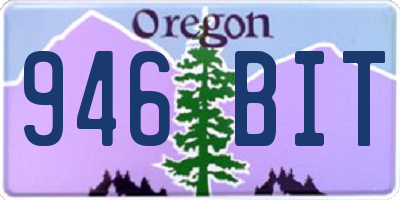 OR license plate 946BIT