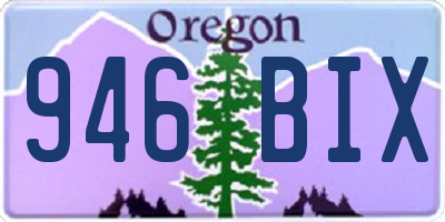 OR license plate 946BIX