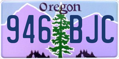 OR license plate 946BJC