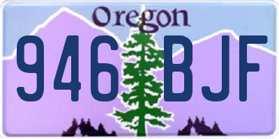 OR license plate 946BJF