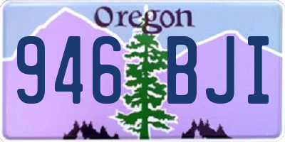 OR license plate 946BJI