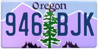 OR license plate 946BJK