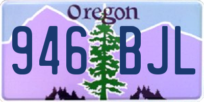OR license plate 946BJL