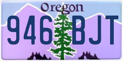 OR license plate 946BJT