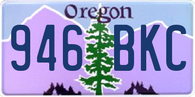 OR license plate 946BKC