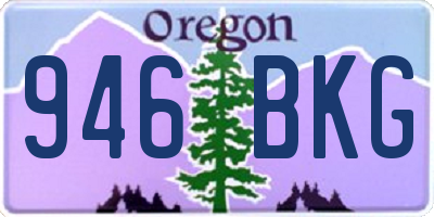 OR license plate 946BKG
