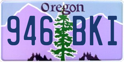 OR license plate 946BKI