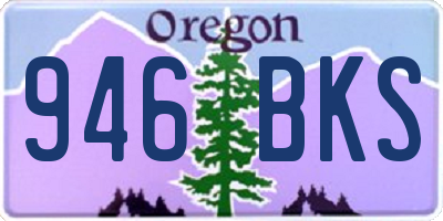 OR license plate 946BKS