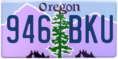 OR license plate 946BKU