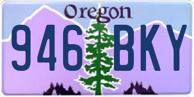 OR license plate 946BKY