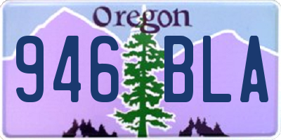 OR license plate 946BLA