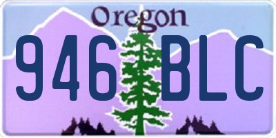 OR license plate 946BLC