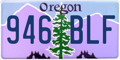 OR license plate 946BLF