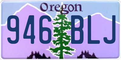 OR license plate 946BLJ
