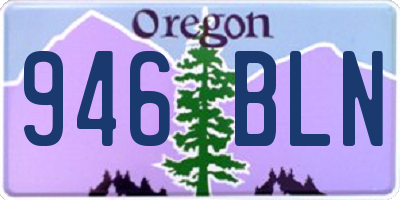 OR license plate 946BLN