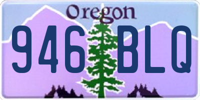 OR license plate 946BLQ