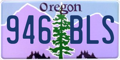 OR license plate 946BLS
